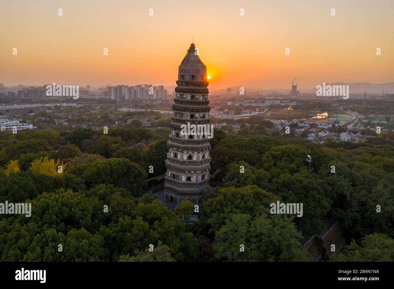 Tiger Hill À Suzhou, Chine Banque D'Images