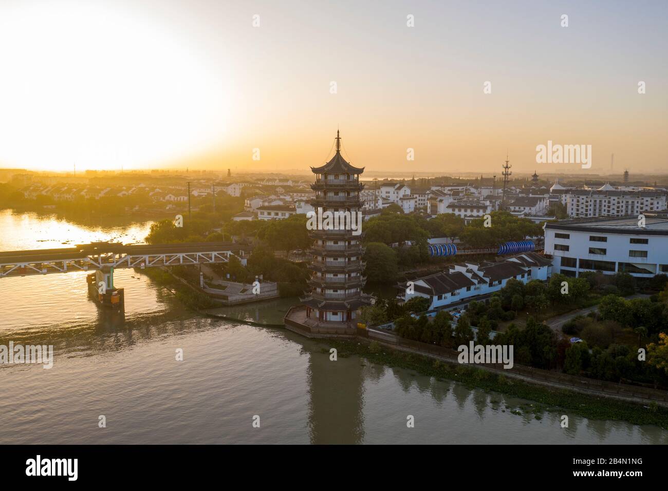 Water Town À Suzhou, Chine Banque D'Images