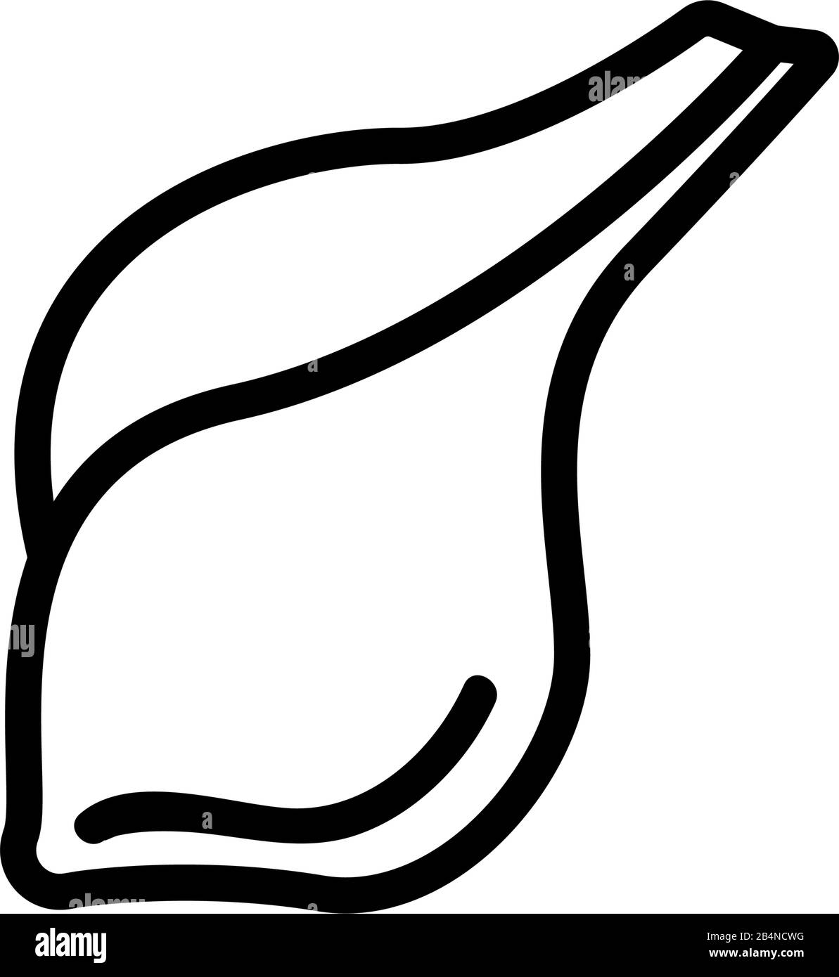 vecteur d'icône de coque. Illustration du symbole de contour isolé Illustration de Vecteur