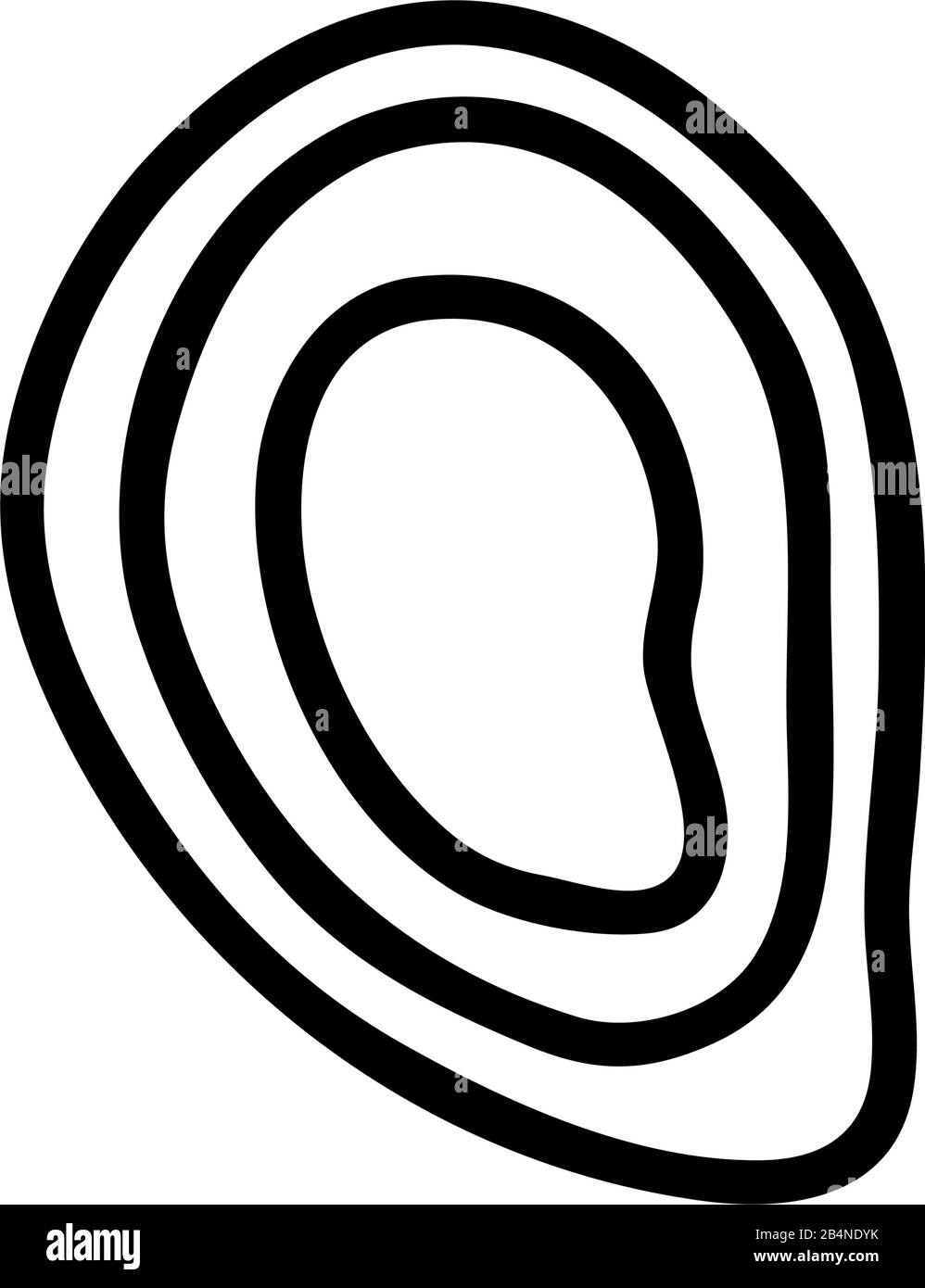 vecteur d'icône seashell. Illustration du symbole de contour isolé Illustration de Vecteur