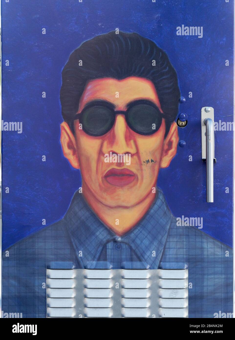 Art sur le coffret utilitaire public Banque D'Images