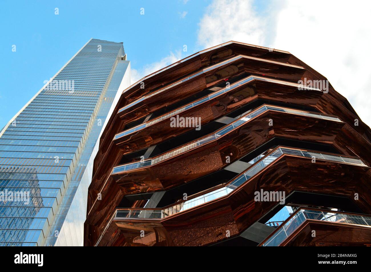 États-Unis, New York City, Manhattan, Midtown, Hudson Yards, The Vessel, art interactif de Thomas Heatherwick et Heatherwick Studio Banque D'Images