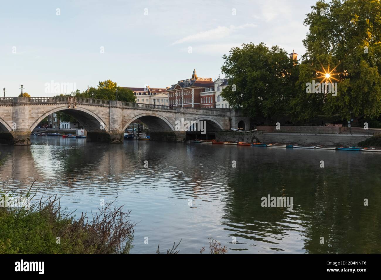 L'Angleterre, Londres, Richmond, Richmond Bridge Banque D'Images