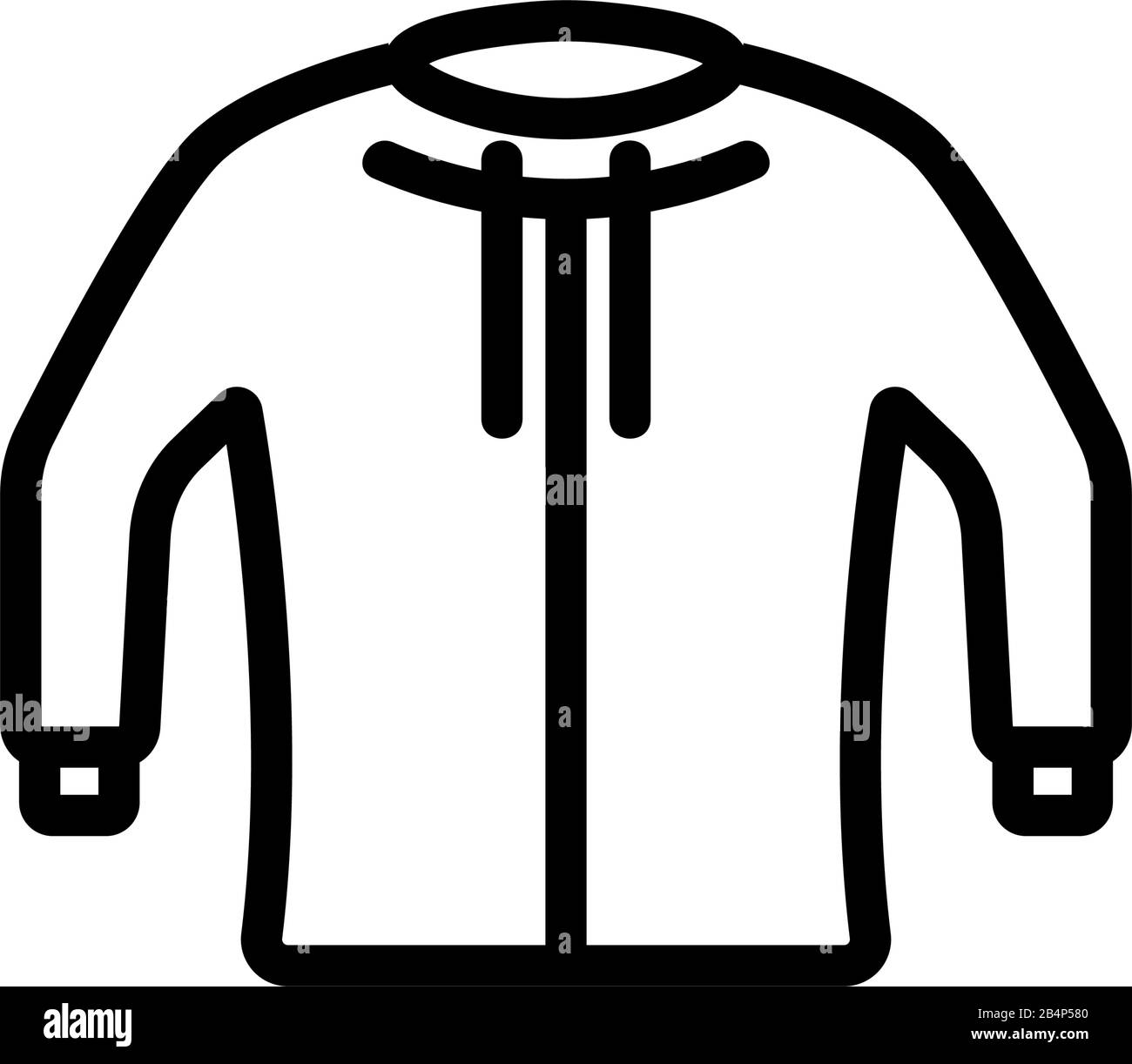 sweat à capuche icon vector. Illustration du symbole de contour isolé Illustration de Vecteur