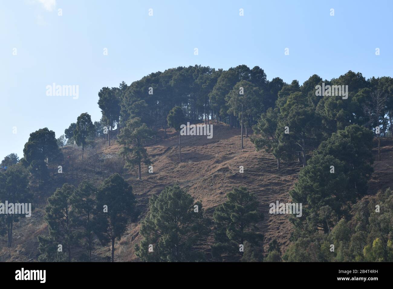 Belle vue sur la gare Shimla Pahari à Abbottabad Banque D'Images