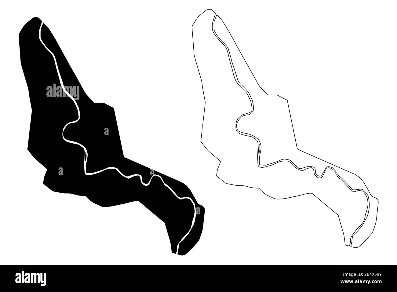 Zenica City (Bosnie-Herzégovine, Bosnie-Herzégovine) illustration vectorielle de carte, esquisse de griffonnage Ville de Zenica carte Illustration de Vecteur