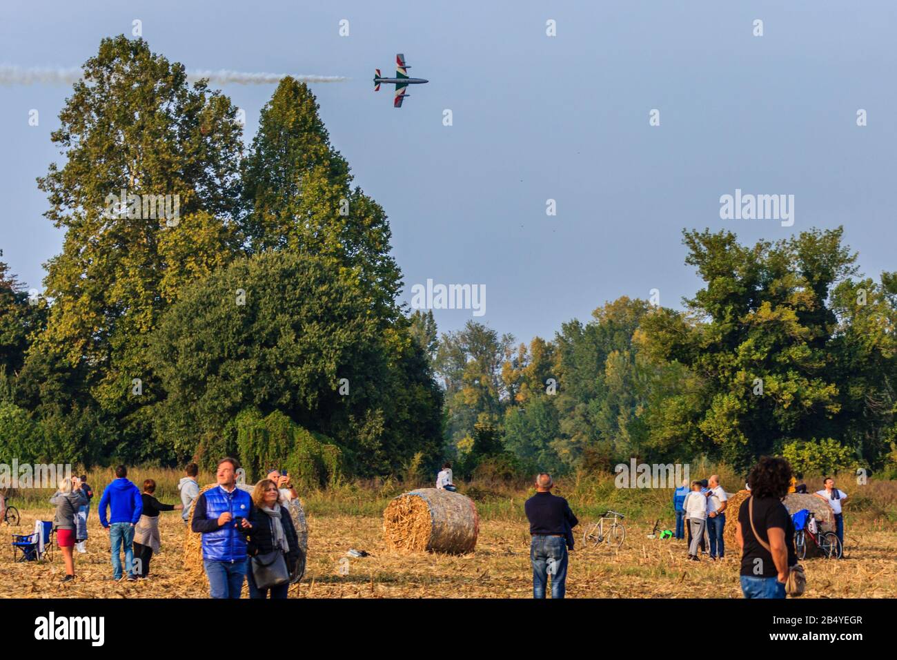 Avions au salon aérien Milano Linate 2019 Banque D'Images