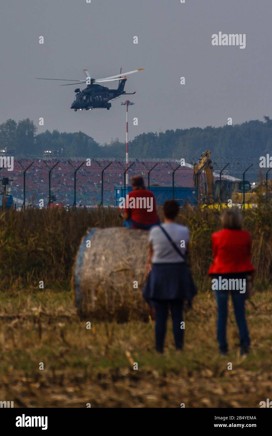 Avions au salon aérien Milano Linate 2019 Banque D'Images