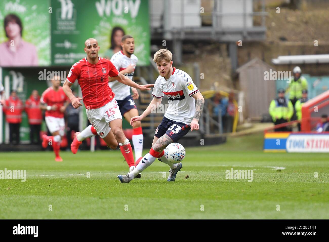 Londres, Royaume-Uni. 7 mars 2020. Hayden Coulson de Middlesbrough en action lors du match de championnat Sky Bet entre Charlton Athletic et Middlesbrough à la vallée, Londres, le samedi 7 mars 2020. (Crédit: Ivan Yordanov | MI News) la photographie ne peut être utilisée qu'à des fins de rédaction de journaux et/ou de magazines, licence requise à des fins commerciales crédit: Mi News & Sport /Alay Live News Banque D'Images