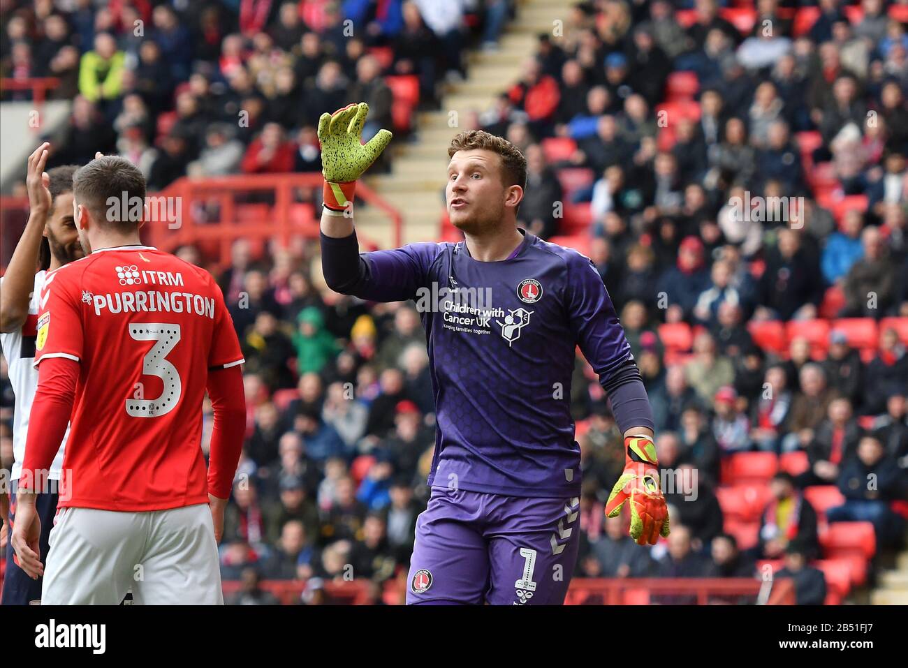 Londres, Royaume-Uni. 7 mars 2020. Dillon Phillips de Charlton en action lors du match de championnat Sky Bet entre Charlton Athletic et Middlesbrough à la Valley, Londres, le samedi 7 mars 2020. (Crédit: Ivan Yordanov | MI News) la photographie ne peut être utilisée qu'à des fins de rédaction de journaux et/ou de magazines, licence requise à des fins commerciales crédit: Mi News & Sport /Alay Live News Banque D'Images