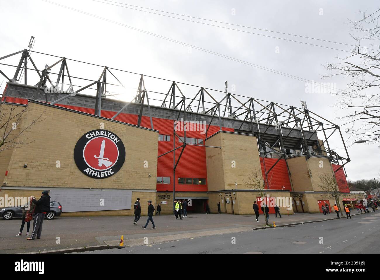 Londres, Royaume-Uni. 7 mars 2020. Vue générale à l'extérieur du stade lors du match de championnat Sky Bet entre Charlton Athletic et Middlesbrough à la Valley, Londres le samedi 7 mars 2020. (Crédit: Ivan Yordanov | MI News) la photographie ne peut être utilisée qu'à des fins de rédaction de journaux et/ou de magazines, licence requise à des fins commerciales crédit: Mi News & Sport /Alay Live News Banque D'Images