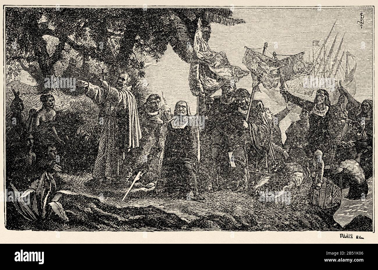 Christophe Colomb, Cristoforo Colombo. Christophorus Columbus (Gênes 1451 - Valladolid 1506). Navigator, cartographe, amiral, vice-roi et gouverno Banque D'Images