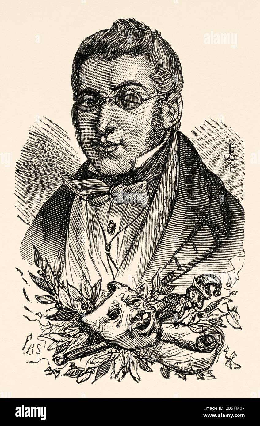 Portrait de Manuel Breton de los Herreros (Quel 1796 - Madrid 1873). Dramaturge, poète et journaliste espagnol. Mouvement de romantisme. Genre Théâtre et Banque D'Images Portrait de Manuel Breton de los Herreros (Quel 1796 - Madrid 1873). Dramaturge, poète et journaliste espagnol. Mouvement de romantisme. Genre Théâtre et Banque D'Images
