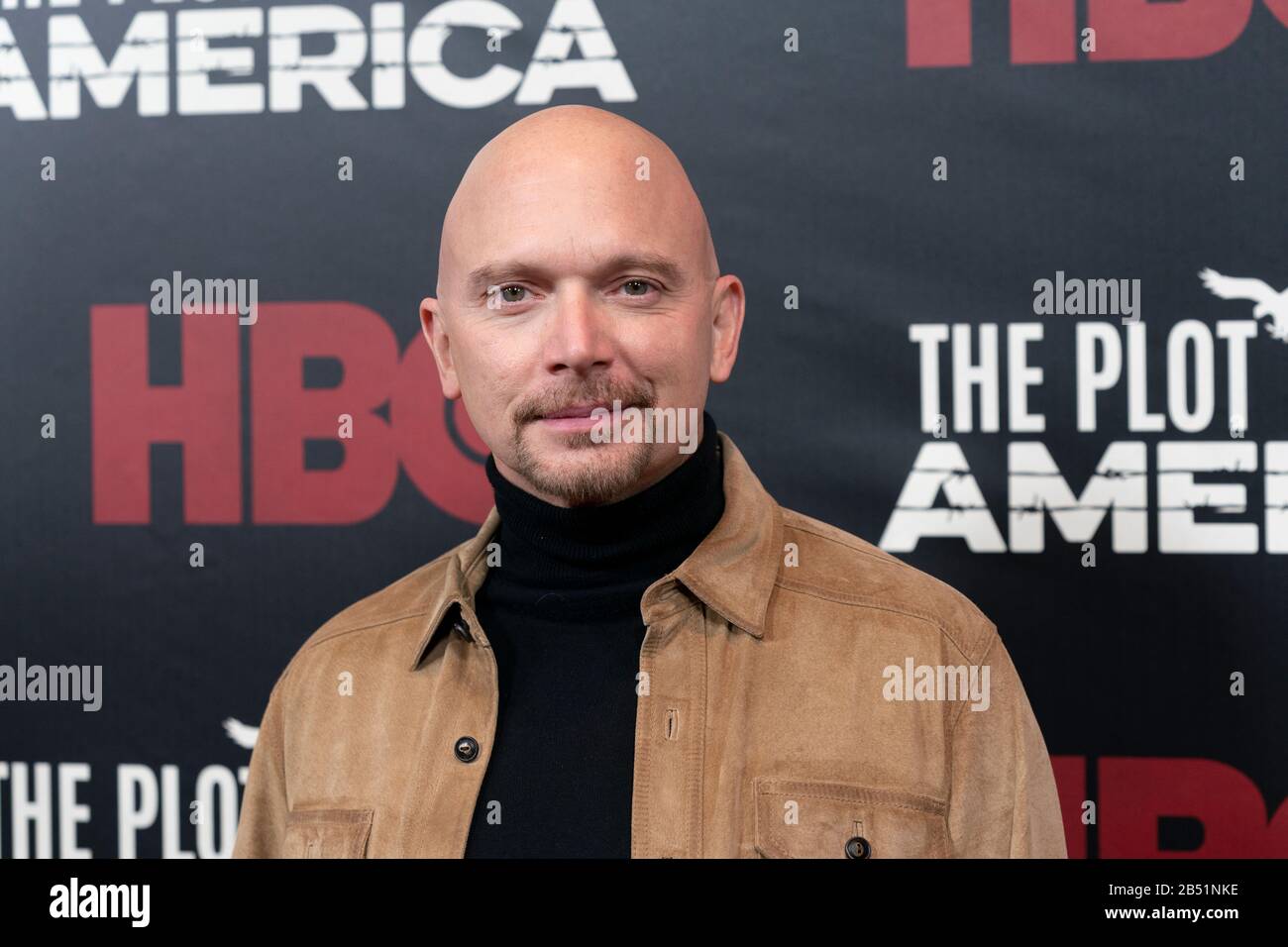 New YORK, NY - 04 MARS : Michael Cerveris participe à la première de « The Plot Against America » à Florence Gould Hall le 04 mars 2020 à New York. Banque D'Images