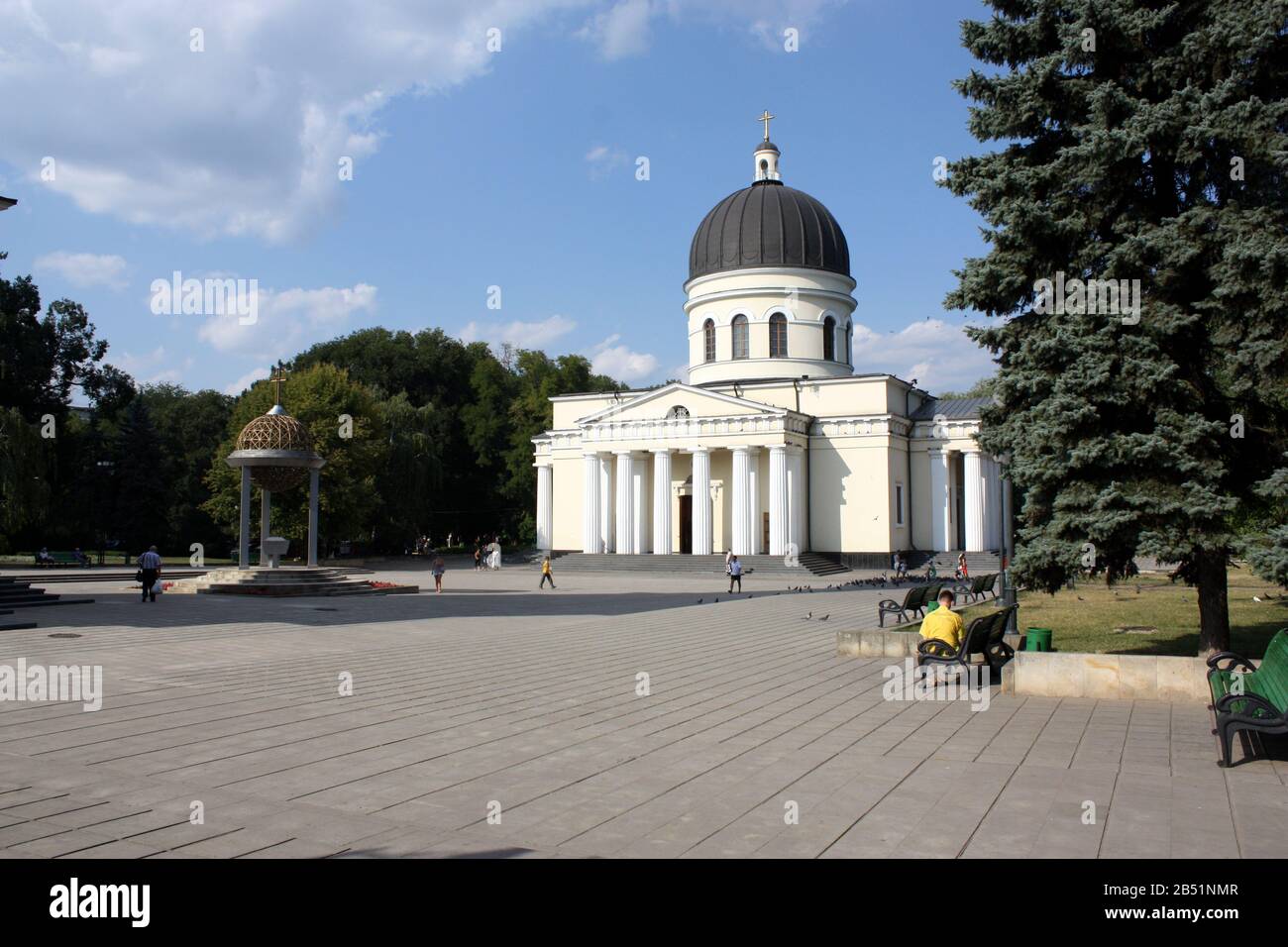 La cathédrale de la Nativité à Chisinau en Moldavie la plus grande église orthodoxe de la ville construite en 1836 Banque D'Images
