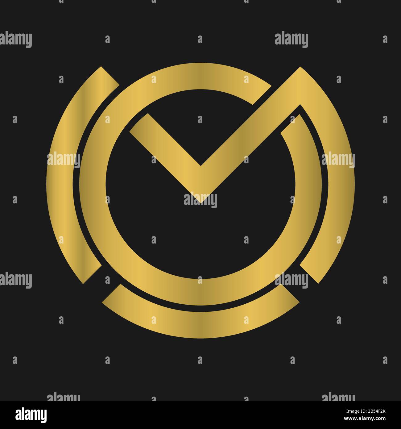 O , M , OM , logo lettre Mo et logo monogramme Illustration de Vecteur