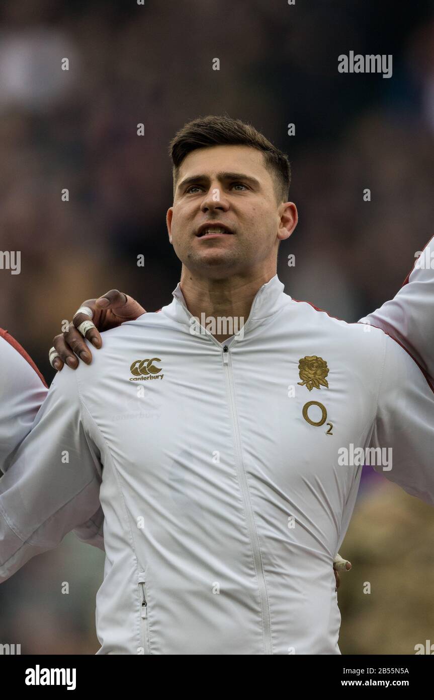 Londres, Royaume-Uni. 7 Mars 2020, Rugby Union Guinness Six Nations Championship, Angleterre Contre Pays De Galles, Twickenham, 2020, 07/03/2020 Ben Youngs Of England Credit:Paul Harding/Alay Live News Banque D'Images