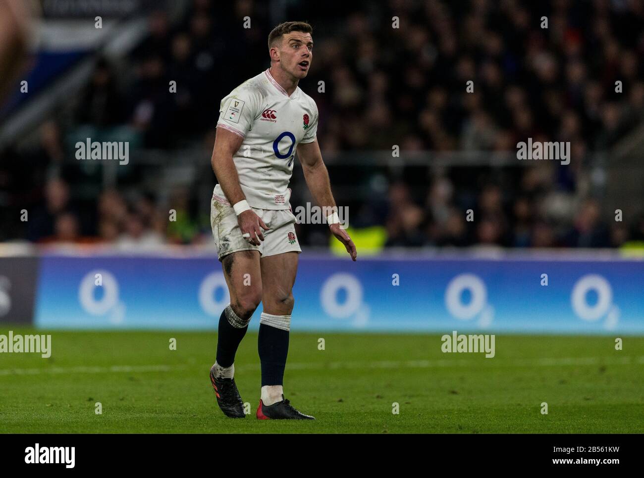 Londres, Royaume-Uni. 7 Mars 2020, Rugby Union Guinness Six Nations Championship, Angleterre Contre Pays De Galles, Twickenham, 2020, 07/03/2020 George Ford D'Angleterre Credit:Paul Harding/Alay Live News Banque D'Images