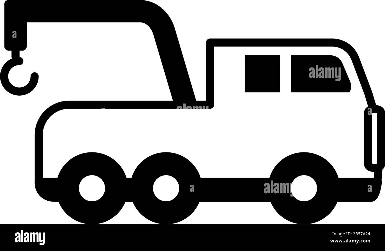 grue de sécurité sur fond blanc illustration vectorielle Illustration de Vecteur