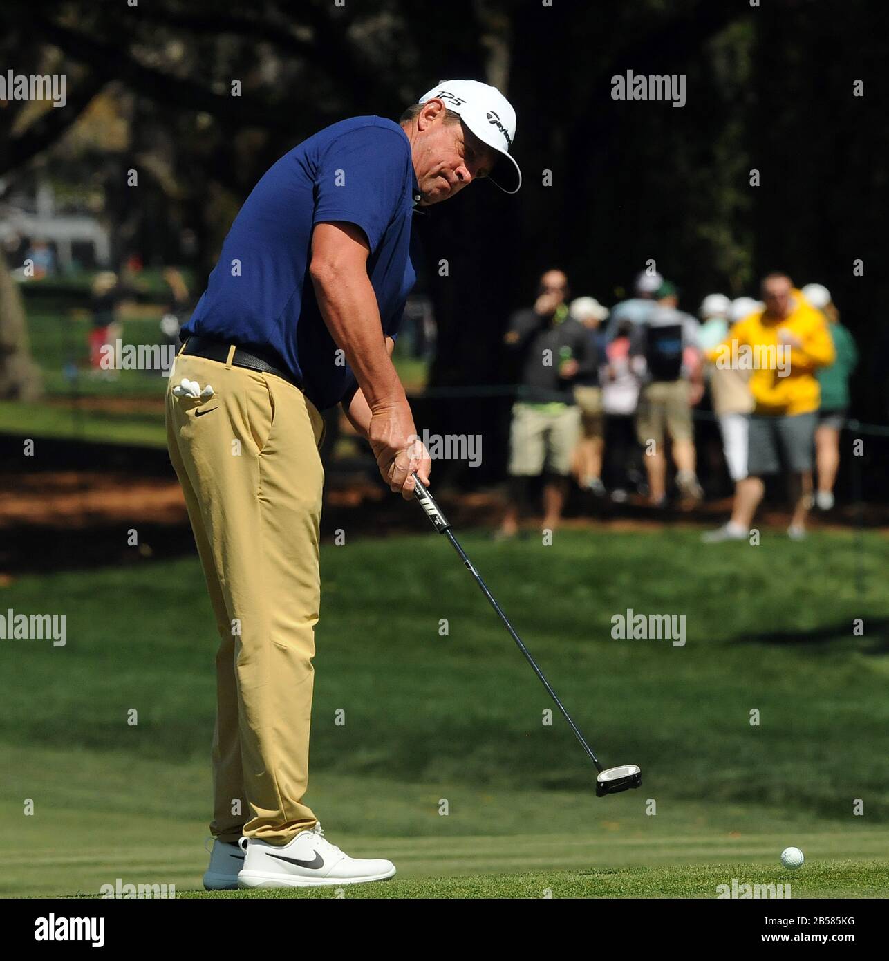 Orlando, États-Unis. 7 mars 2020. Le 7 mars 2020 - Orlando, Floride, États-Unis - Rod Perry des États-Unis puts sur le neuvième vert au cours de la troisième ronde du tournoi de golf sur invitation Arnold Palmer au Bay Hill Club & Lodge le 7 mars 2020 à Orlando, en Floride. Crédit: Paul Hennessy/Alay Live News Banque D'Images