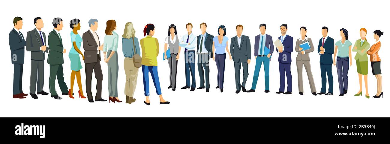 un groupe de gens d'affaires se rencontrent Banque D'Images