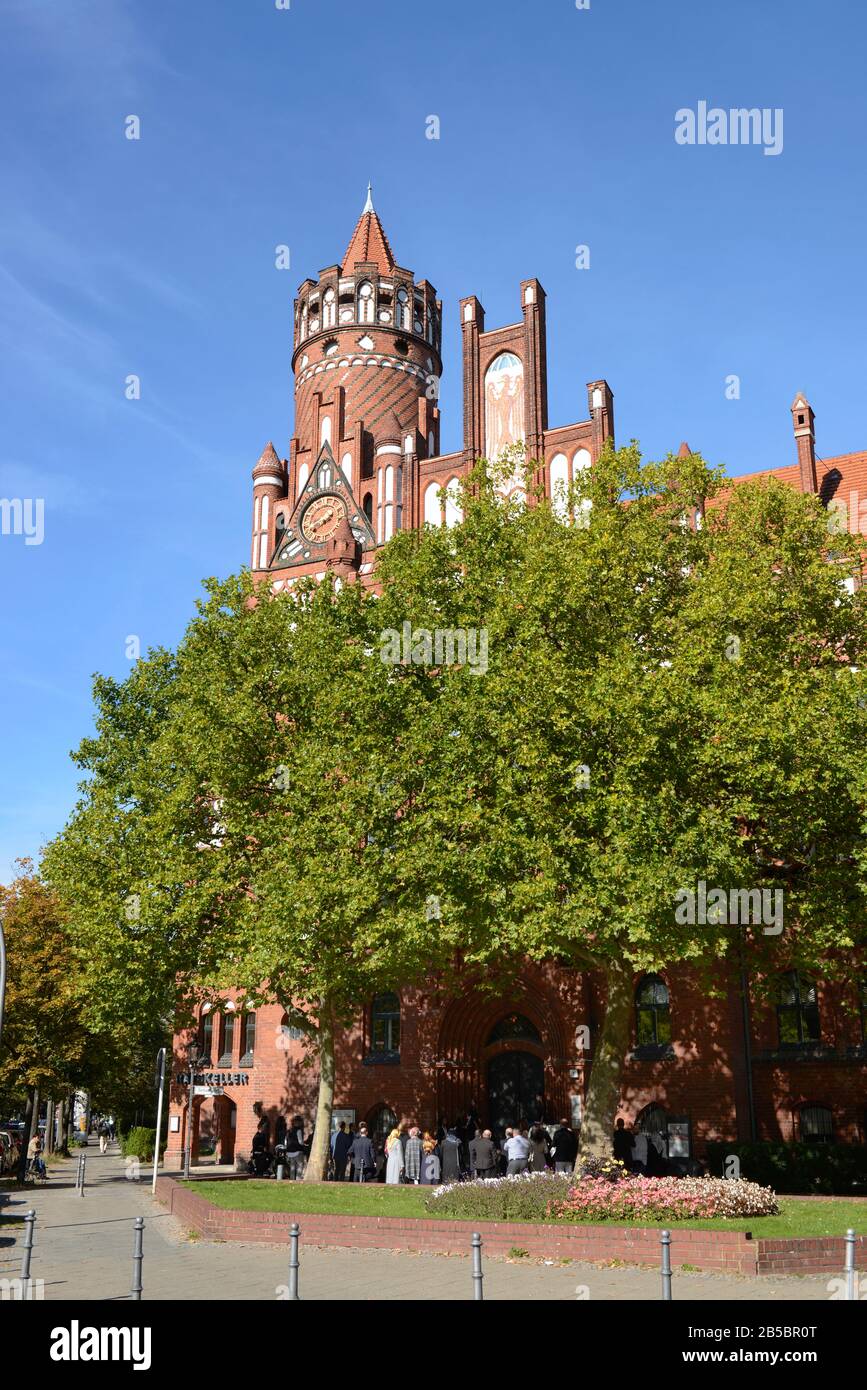 Berkaer Platz accueille dignement, Rathaus, Wilmersdorf, Berlin, Deutschland Banque D'Images