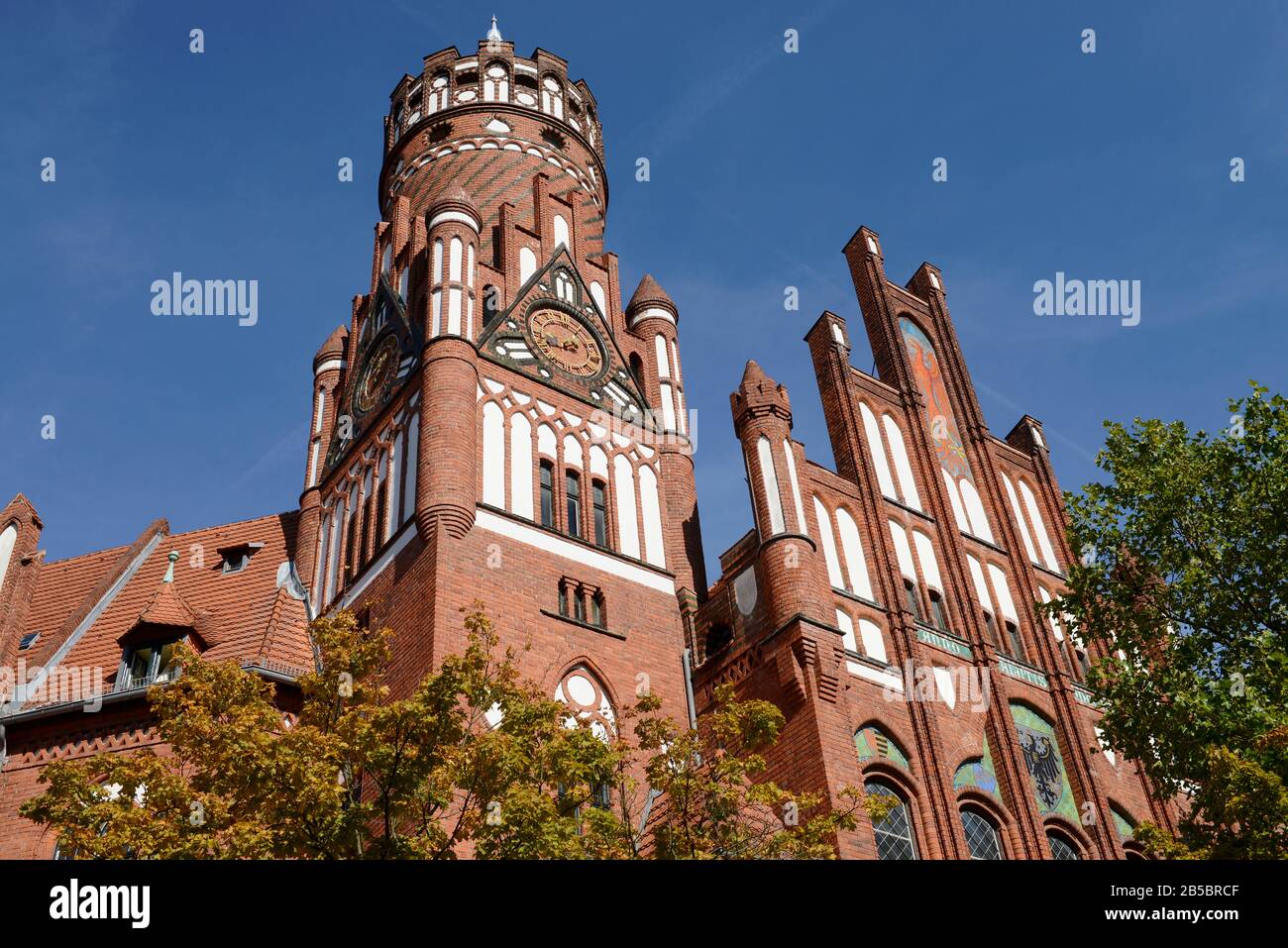 Berkaer Platz accueille dignement, Rathaus, Wilmersdorf, Berlin, Deutschland Banque D'Images