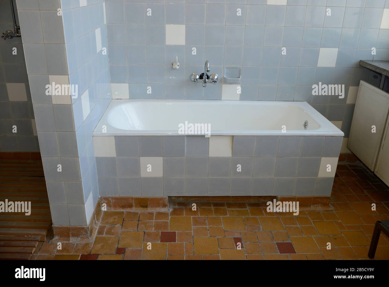 Badewanne Erich Mielke, Haus 1, Stasi-Museum, Normannenstrasse, Lichtenberg, Berlin, Deutschland Banque D'Images