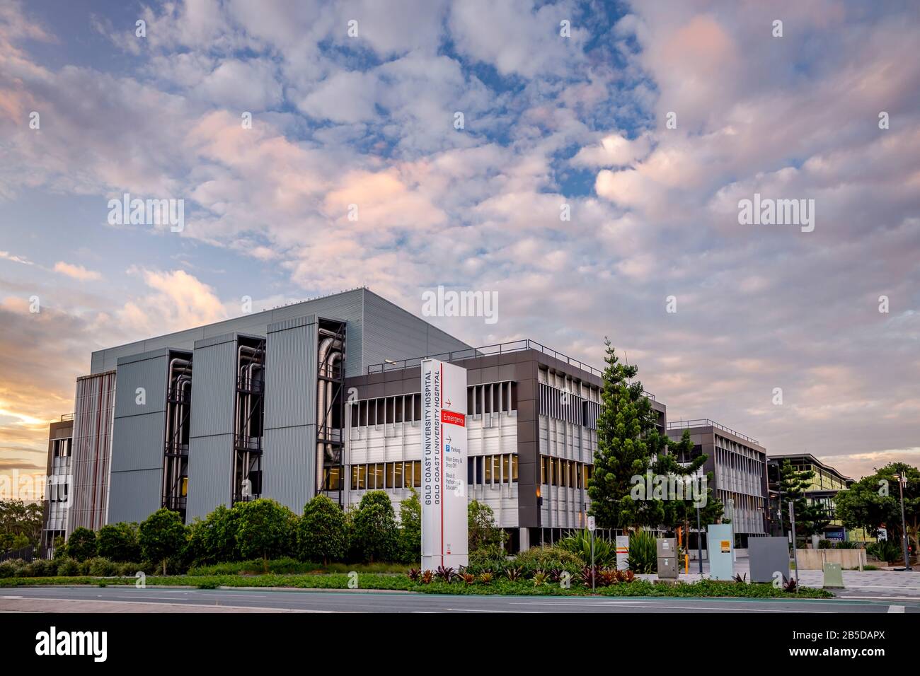 Gold Coast University Hospital Coronavirus Centre De Quarantaine Gold Coast, Australie Banque D'Images