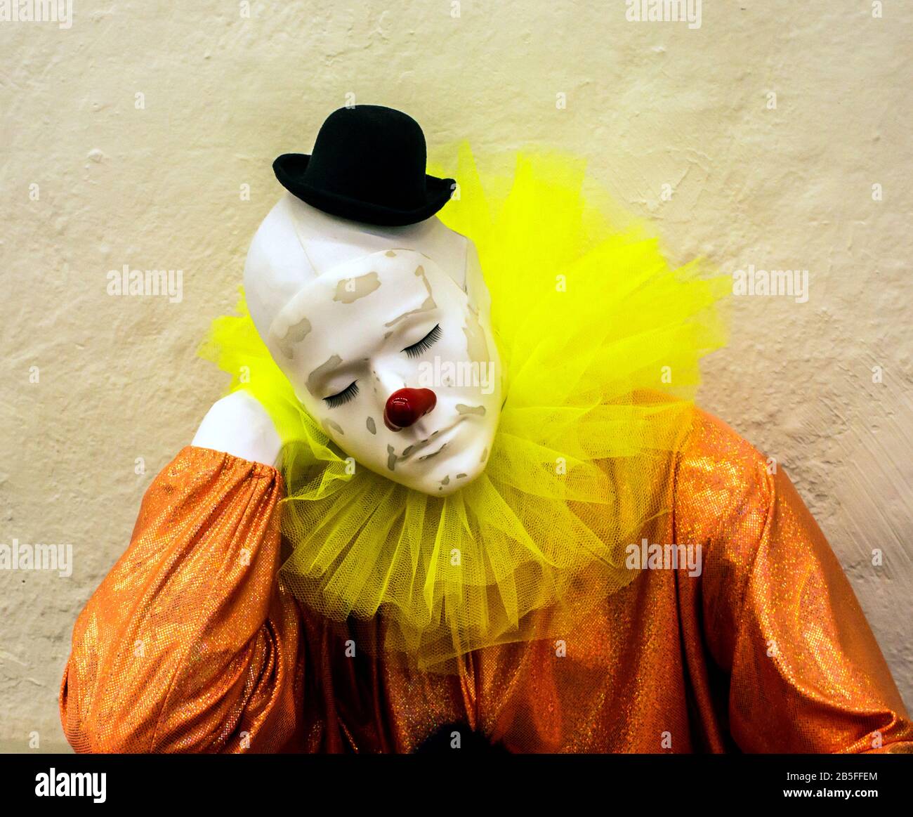 Clown triste Banque D'Images