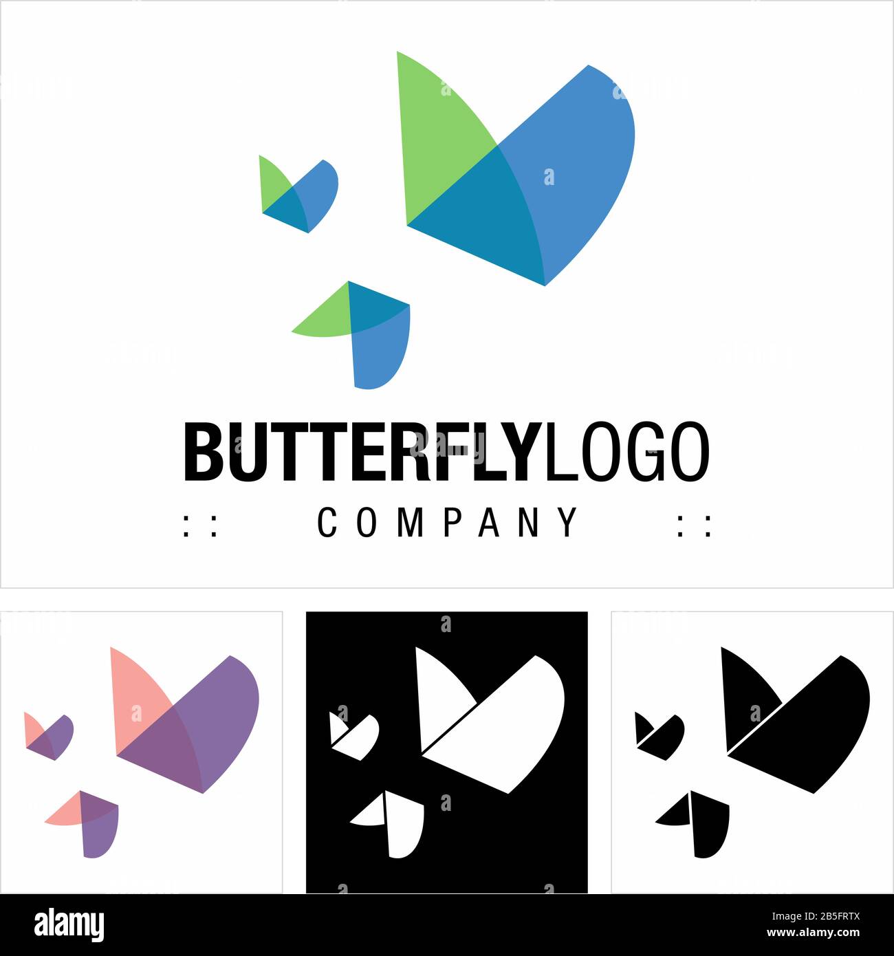 Logo Butterfly (Insecte) Vector Symbol Company (Logotype). Illustration De L'Icône Freedom, Light, Flying, Transformation, Metamorphosis Style. Élégant. Illustration de Vecteur