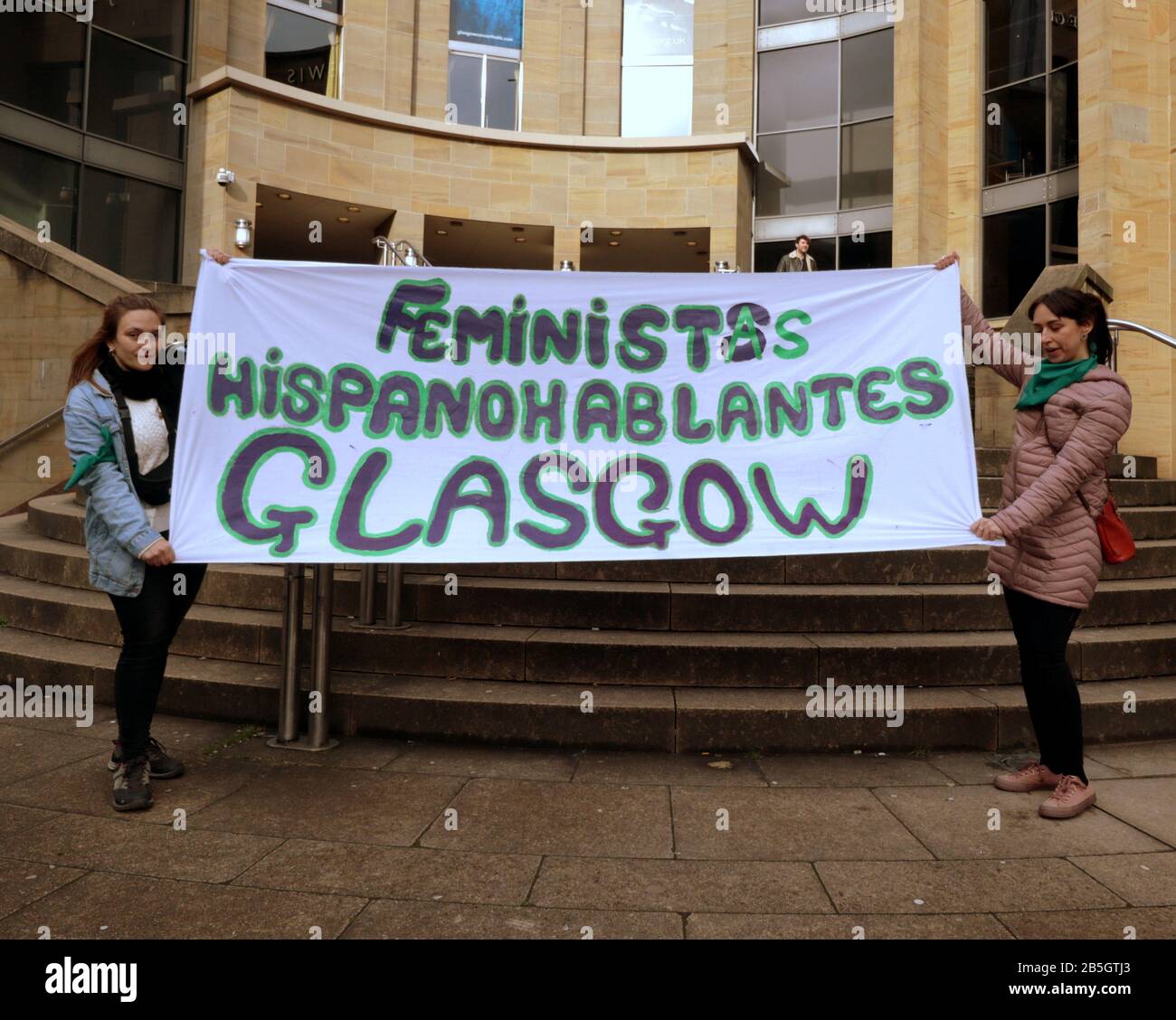 Glasgow, Ecosse, Royaume-Uni, 8 mars 2020: La journée internationale des femmes a vu une march4 femmes sur le style Mile of Scotland Buchanan Street. Copywrite Gerard Ferry/ Alay Live News Banque D'Images
