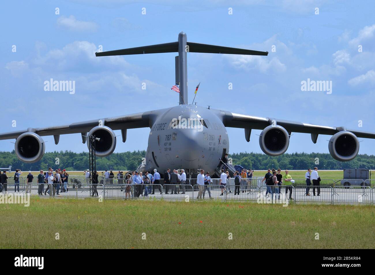 U.S. Air Force, 7187, Boeing C-17A Globemaster III, de l'ADI, Berlin-Schoenefeld, Deutschland Banque D'Images