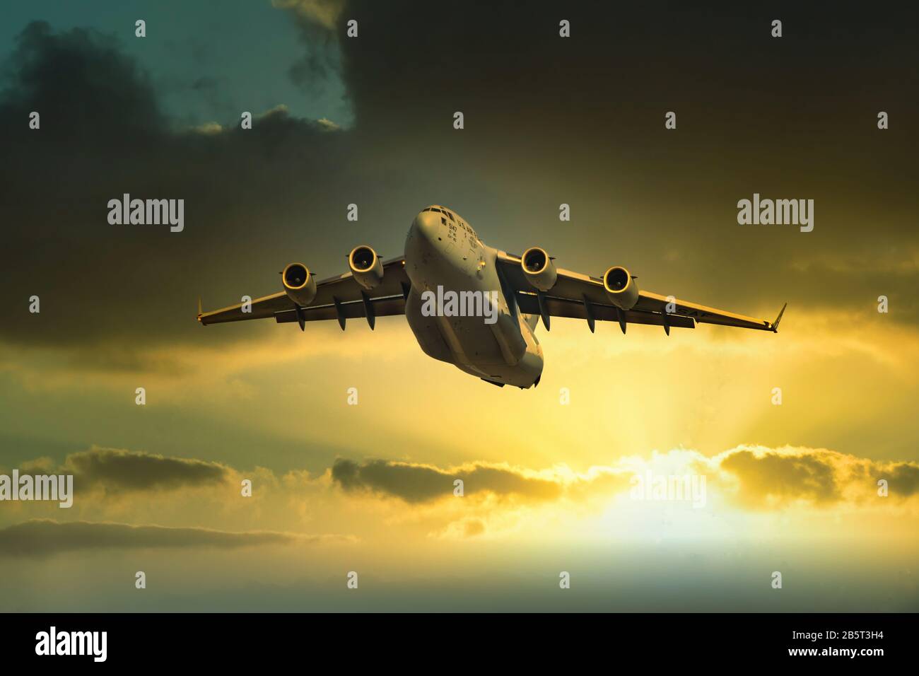 Boeing C-17 Globemaster III de la Force aérienne indienne Banque D'Images