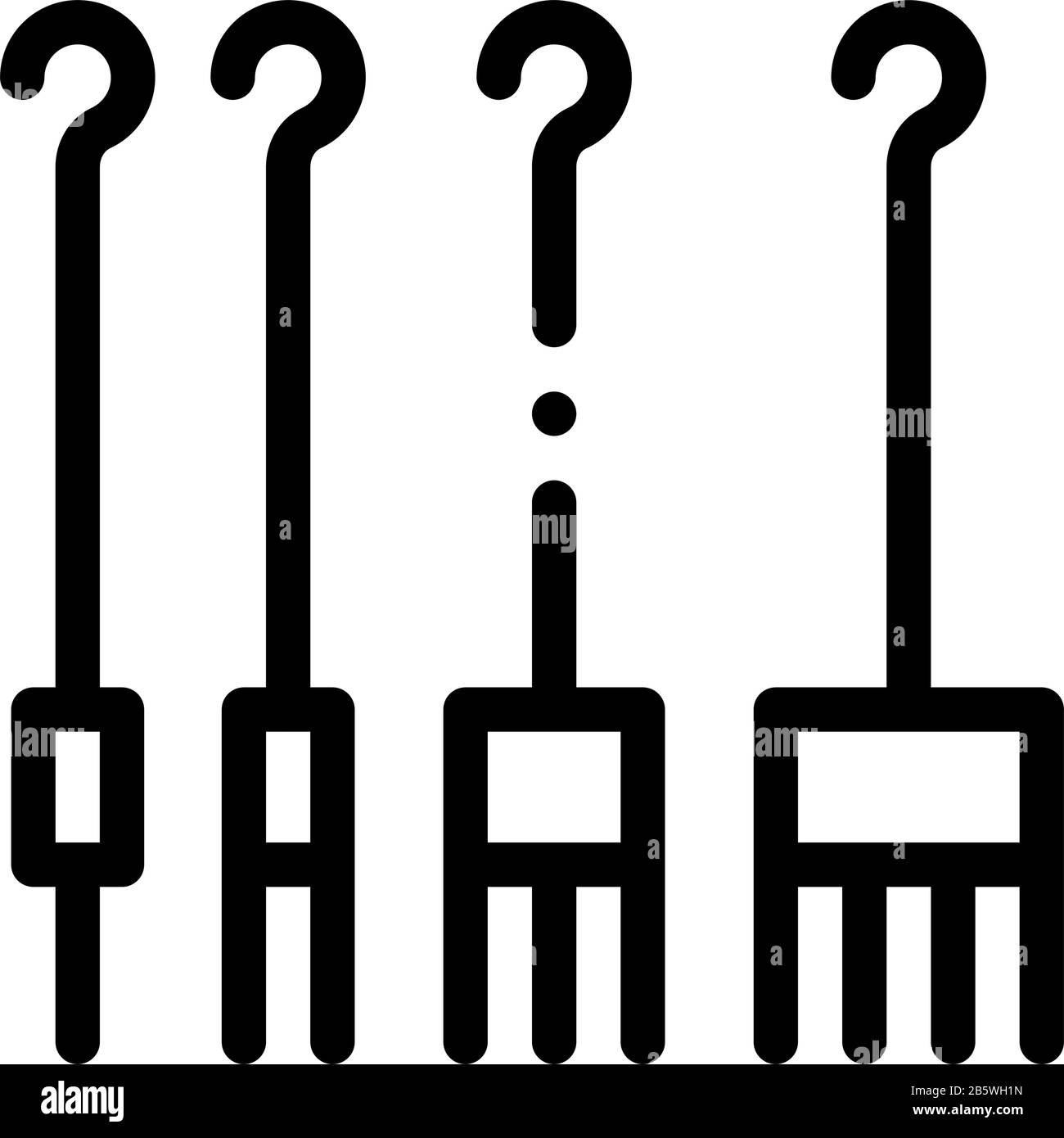 Icône Crochets De Perçage Illustration Du Contour Vectoriel Illustration de Vecteur