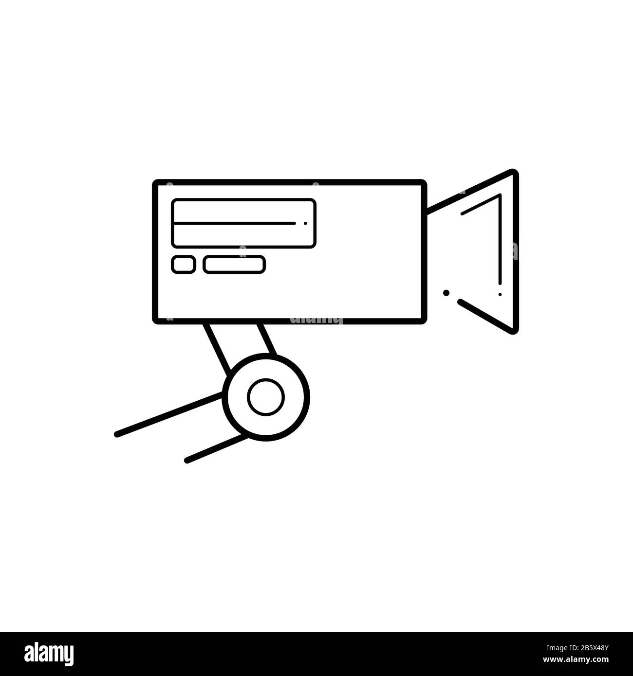 Icône caméra CCTV Illustration de Vecteur