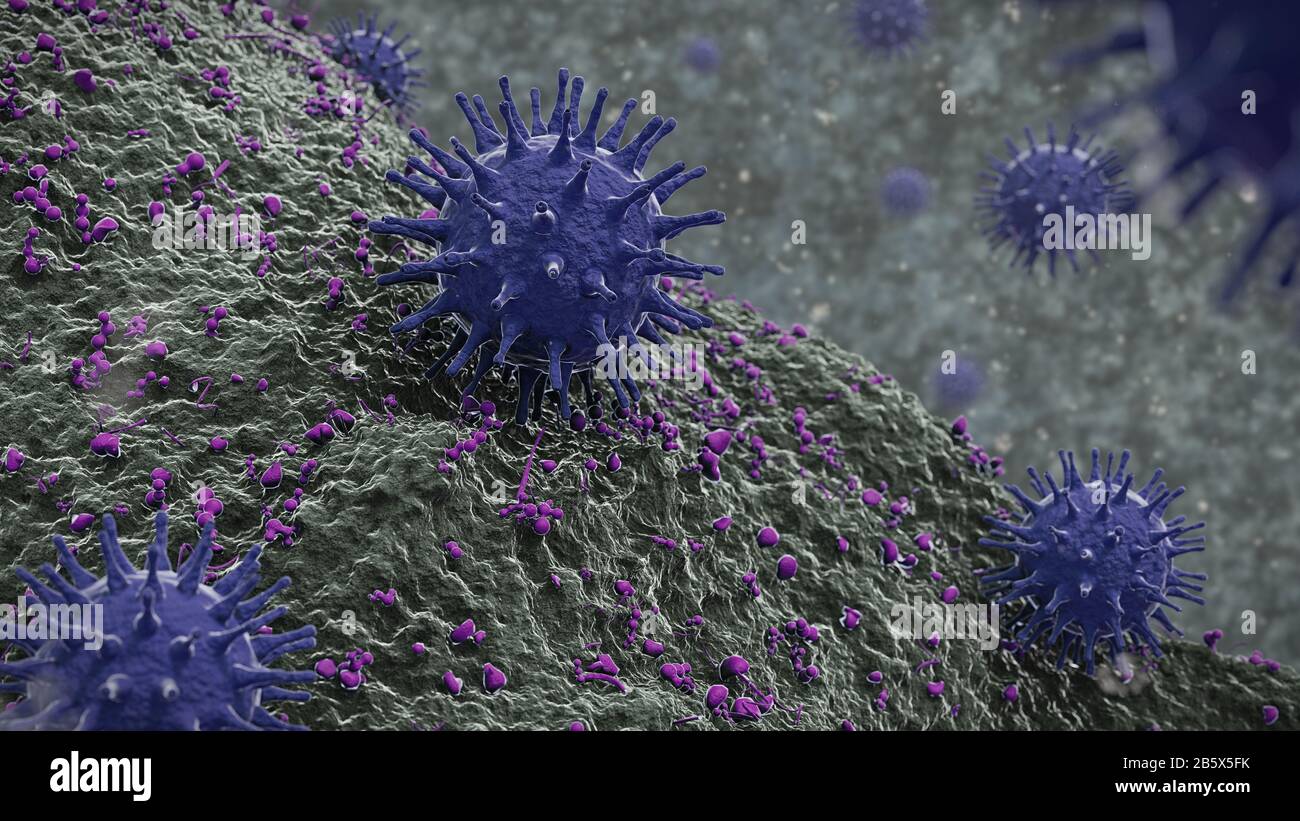 Éclosion de coronavirus, le virus Covid-19 Banque D'Images