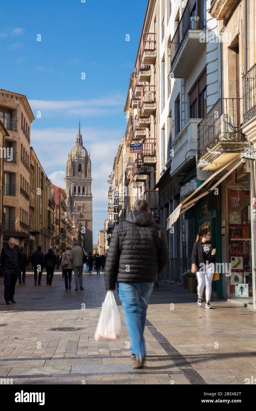 Salamanque, Espagne; Avril/21/2019; Vieille Ville De Salamanque - Unesco World Heritage City. Banque D'Images