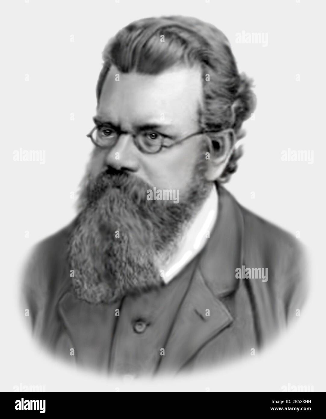 Ludwig Eduard Boltzmann 1844-1906 Philosophe Physicien Autrichien Banque D'Images