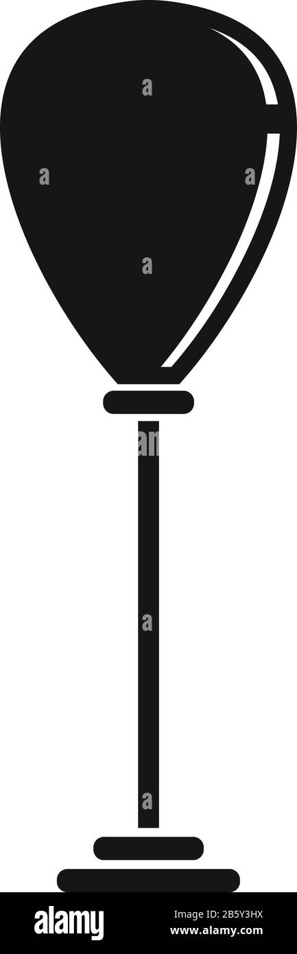 Icône de support de sac à poinçonner. Illustration simple de l'icône vectorielle de support de sac de perforation pour la conception de toile isolée sur fond blanc Illustration de Vecteur