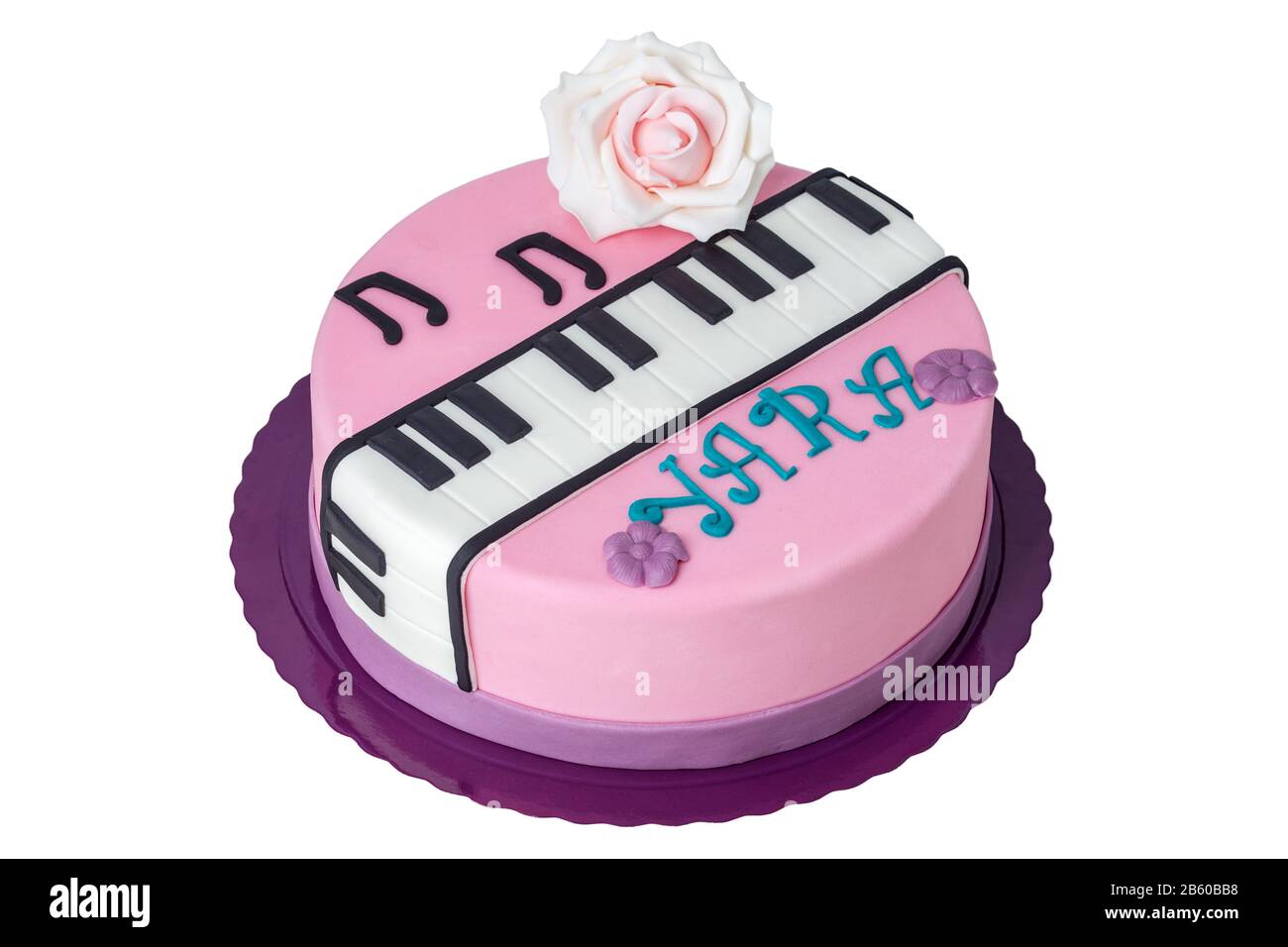 Gateau Pour Le Musicien Le Jour De La Naissance Touches De Piano Photo Stock Alamy