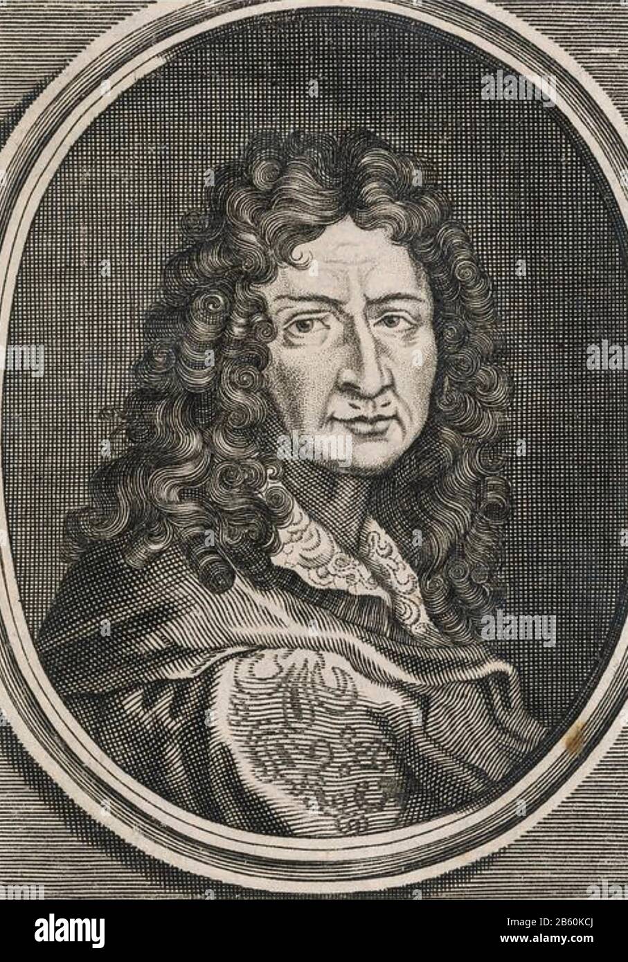 Jean-BAPTISTE POQUELIN - nom de scène Moliere (1622-1673) dramaturge, acteur et poète français. Banque D'Images