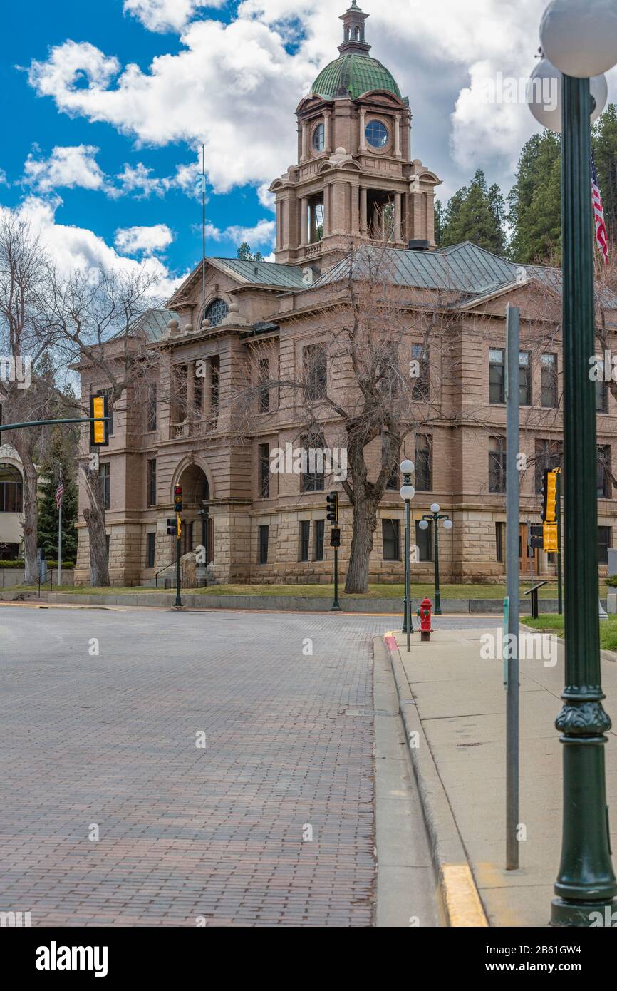 Palais de justice du comté de Lawrence à Deadwood, Dakota du Sud, États-Unis Banque D'Images