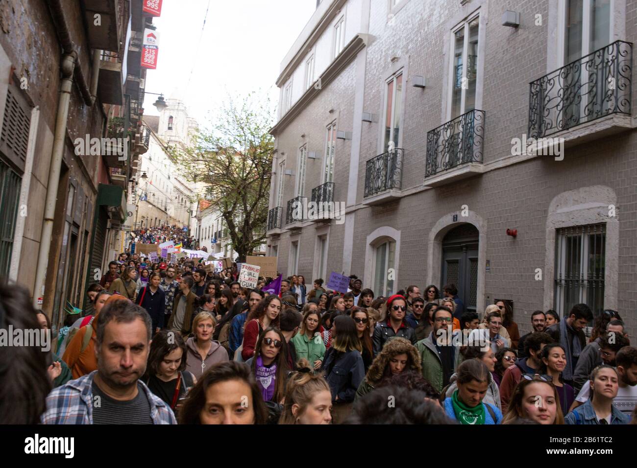 Lisbonne Portugal 8 Mars 2020 Vue Generale Lors D Une Manifestation A La Journee Internationale De La Femme Le 8 Mars 2020 A Lisbonne Au Portugal Credit Luis Boza Espa Alay Live News Photo Stock