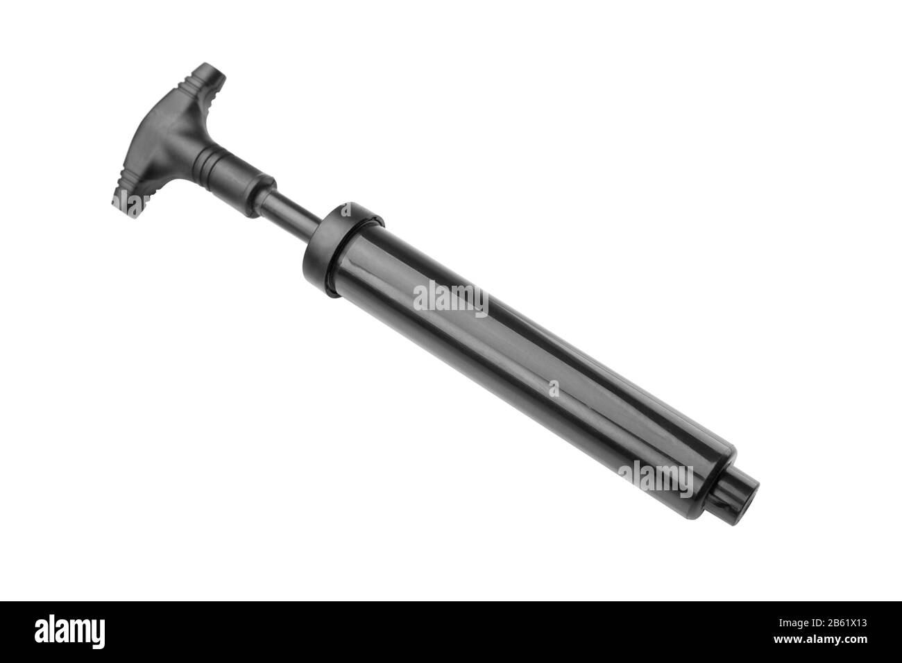 La nouvelle pompe manuelle pour le sport. Sur fond blanc, gros plan. Banque D'Images