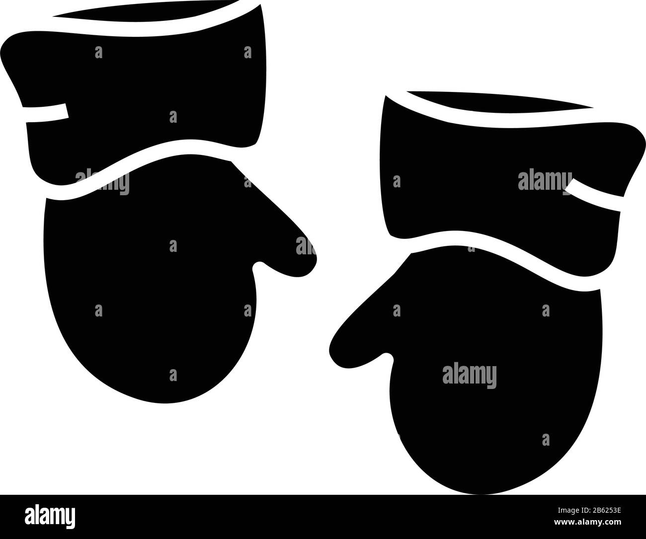 Gants d'hiver icône noire, illustration conceptuelle, symbole vectoriel plat, signe glyphe. Illustration de Vecteur Gants d'hiver icône noire, illustration conceptuelle, symbole vectoriel plat, signe glyphe. Illustration de Vecteur