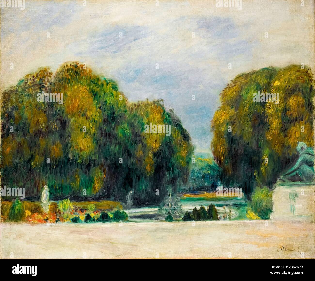 Versailles, peinture de paysage par Pierre Auguste Renoir, 1900-1905 Banque D'Images