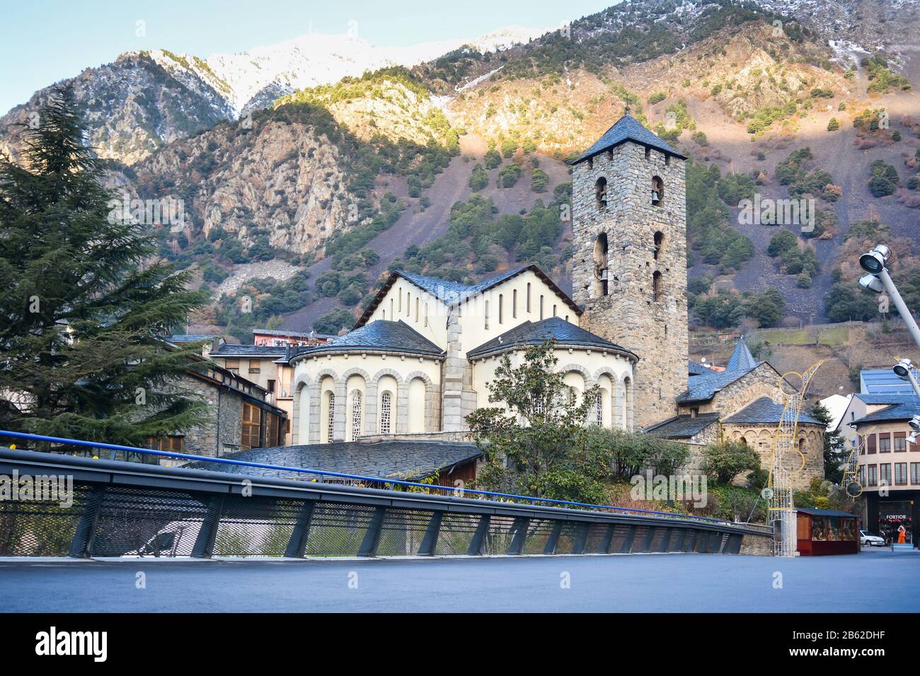 Église de Sant Esteve en Andorre-la-Vieille Banque D'Images