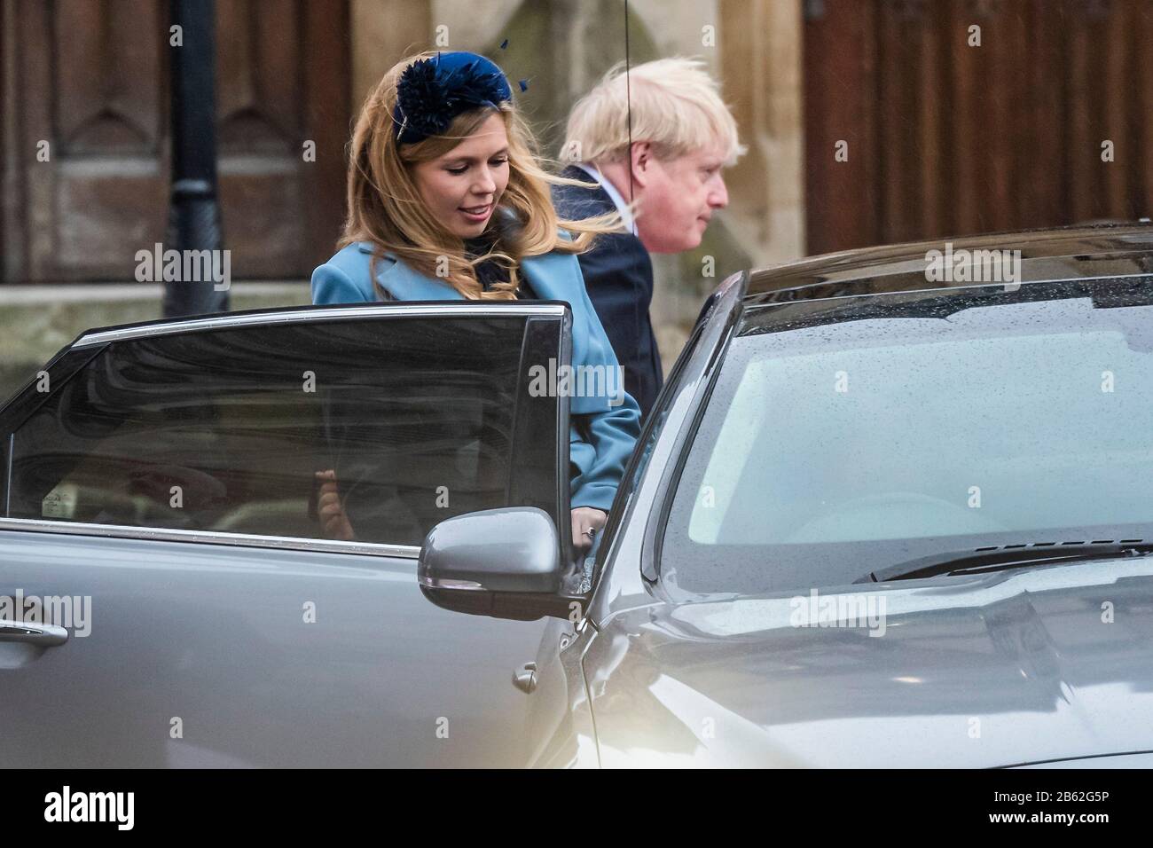 Westminster Abbey, Londres, Royaume-Uni. 9 mars 2020. Le premier ministre Boris Johnson part - un service pour commémorer le Commonwealth est assisté par la famille royale et des représentants des pays du Commonwealth, à l'abbaye de Wrestminster, à Londres. Crédit: Guy Bell/Alay Live News Crédit: Guy Bell/Alay Live News Banque D'Images