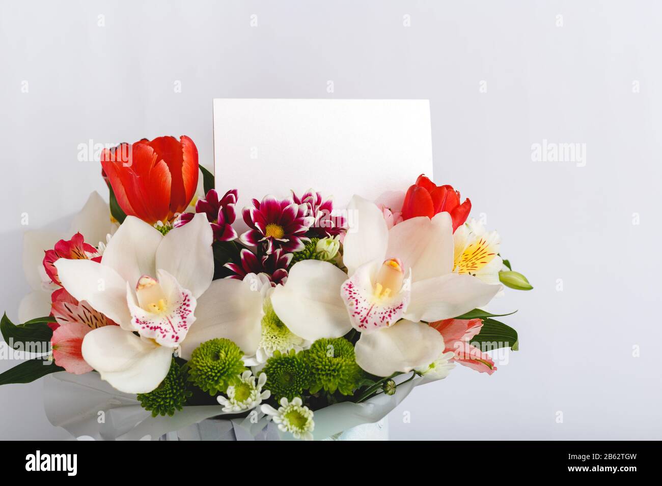 Fleurs maquette de félicitations. Carte de félicitations dans le ...